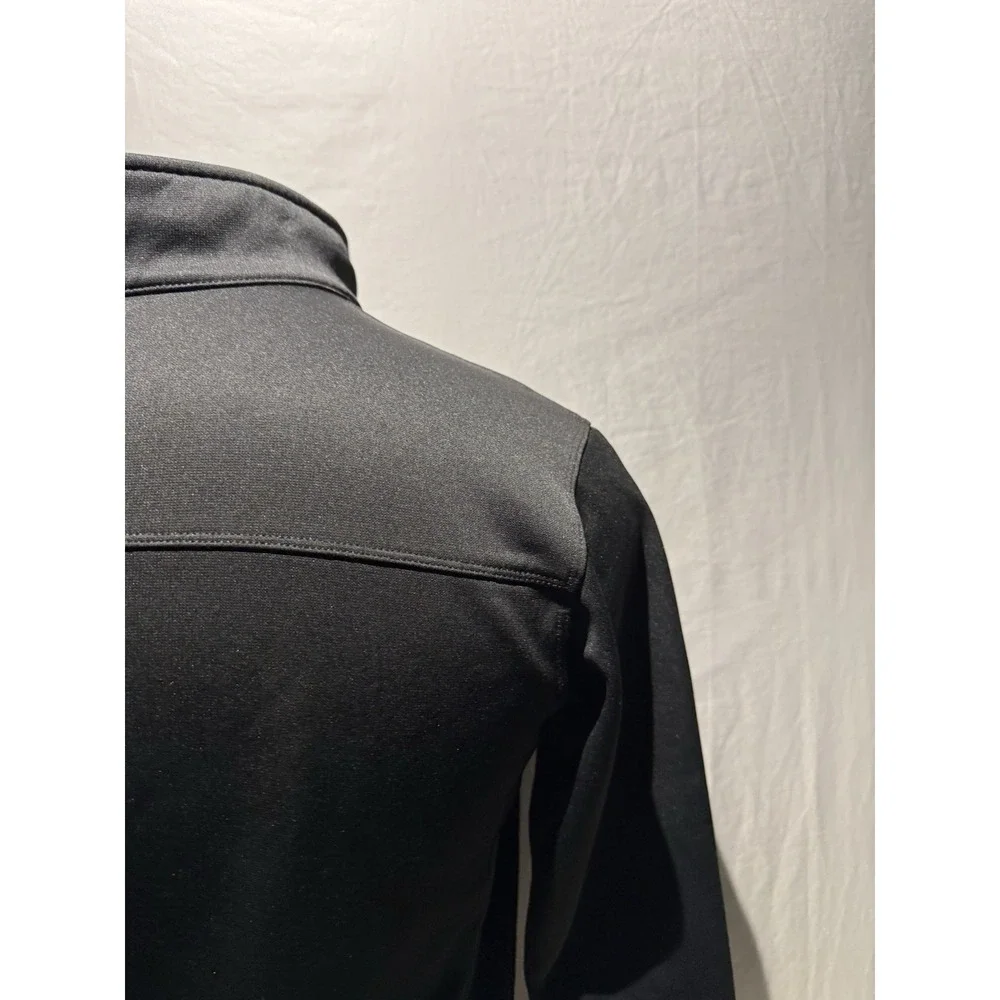 North Face‎ Jersey Track Jacket Pullover Half Zip Material Black System Men'S M